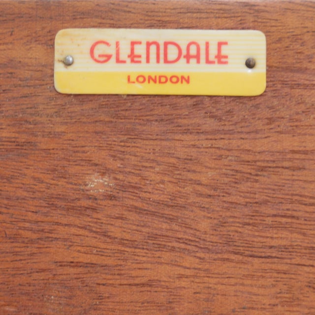 Walnut Liquor Cabinet Credenza by Glendale of London, 1950s For Sale - Image 12 of 12