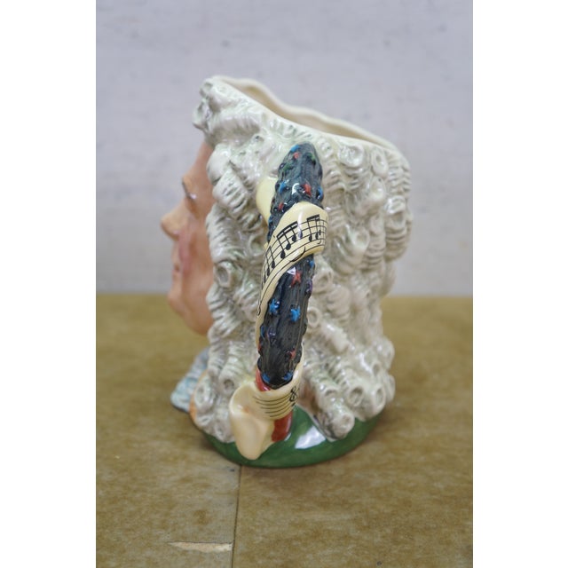 White 1990s Royal Doulton George Frideric Handel Great Composer Toby Character Jug For Sale - Image 8 of 12