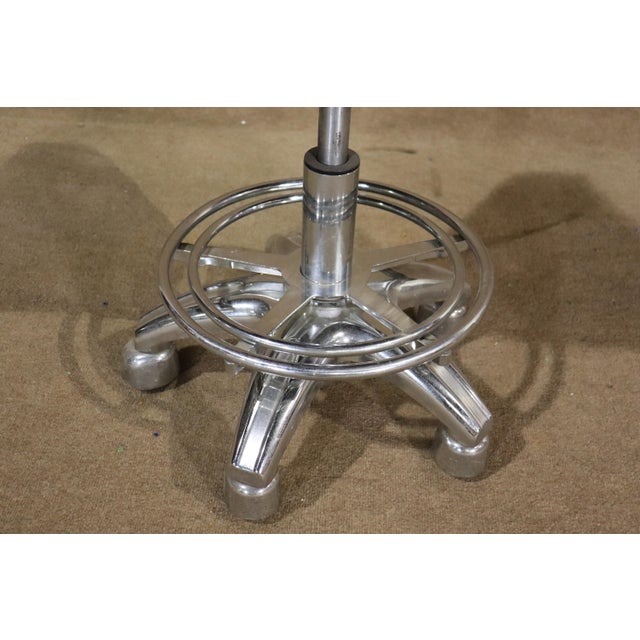 American Mid 20th Century Motorcycle Throne Stool For Sale - Image 3 of 9