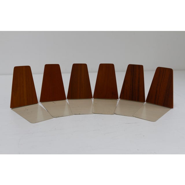 Wood Mid-Century Teak Bookends by Kai Kristiansen for FM, 1960s, Set of 6 For Sale - Image 7 of 18