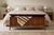 Mid Century Modern Walnut Cabinet by Lane with a cedar interior and incredible architectural detailing in a brutalist or...