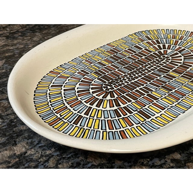 1970s Yūsuke Aida for Nikko Venture "Sierra" Oblong Platters - Set of 8 For Sale - Image 9 of 11