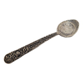 Silver Salt Spoon, Mexico, 1950s For Sale