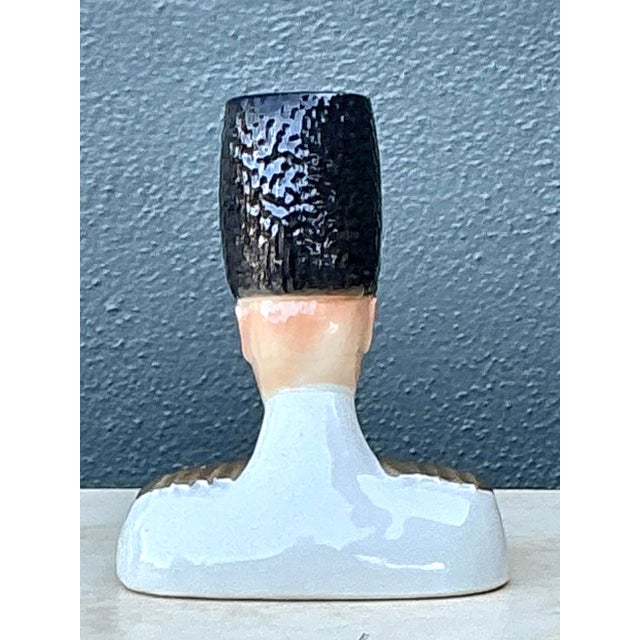 Ceramic Vintage Glazed Ceramic Soldier Valet For Sale - Image 7 of 12