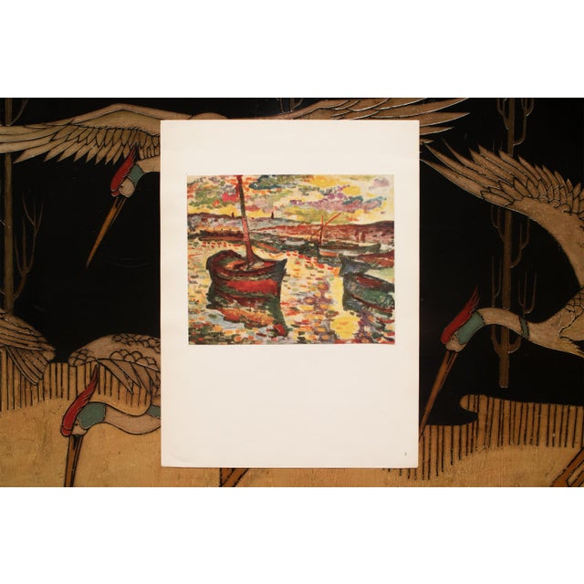 Georges Braque 1943 After Georges Braque "The Boats", First Edition Parisian Offset Lithograph For Sale - Image 4 of 8