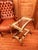 Hollywood Regency Bar Cart in Brass, 1950s For Sale - Image 3 of 15