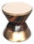 "L'uovo" Side Table With Bronze, Handmade For Sale