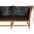 Spoke-Back Sofa in Black Leather by Børge Mogensen, 1990s For Sale - Image 6 of 18