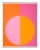 "Pink & Orange Forever" Small White Framed Print by Stephanie Henderson For Sale