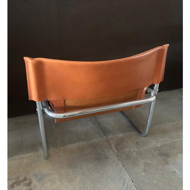 Brown Sling Chair T1 by Rodney Kinsman for Bieffeplast, 1960s For Sale - Image 8 of 9