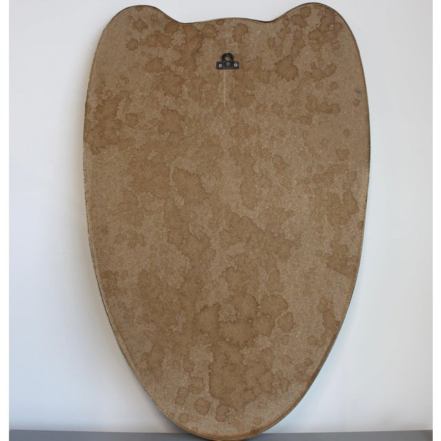 Mid-Century Modern Italian Wall Mirror with Brass Frame, 1960s For Sale - Image 13 of 14