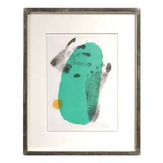 Joan Miró, Composition from Derrière le Miroir, 1956, Magazine Page Lithograph For Sale