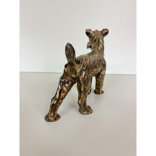 Ceramic, Copper and Silver Schnauzer Dog from Spigarolo, Italy, 1950s For Sale - Image 6 of 13
