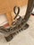 Charcoal Poillerat-Style Wall-Mounted Scrolled Iron + Marble Console Table For Sale - Image 8 of 8