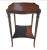 Wood Mid Century Federal Style Mahogany Two Tier Barley Twist Side Table For Sale - Image 7 of 7