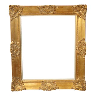 Large Vintage Baroque Style Gilt Frame For Sale