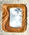 Vintage Hand Carved Wave Mirror For Sale - Image 4 of 12