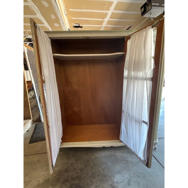 Antique European Glass-Front Armoire (Over 100 Years Old) For Sale - Image 4 of 14