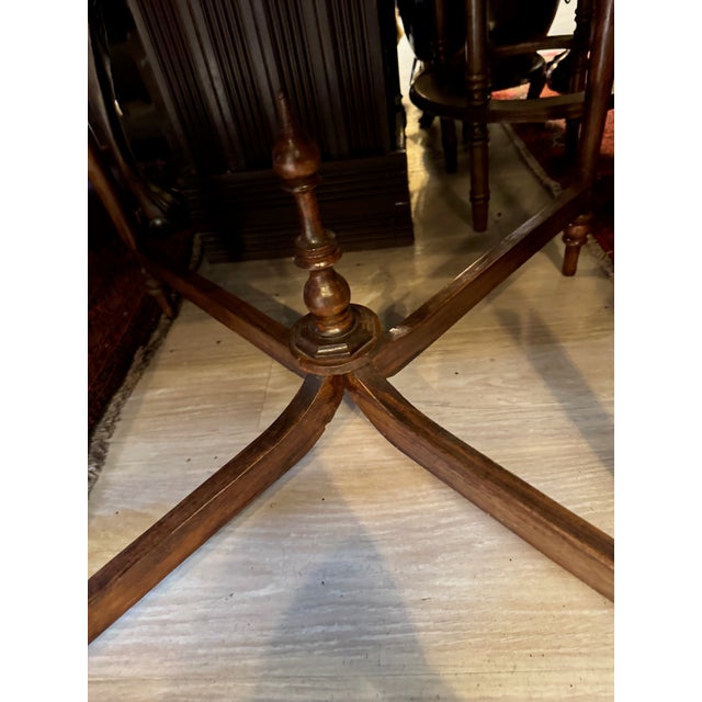 Antique Handcrafted Walnut Cathedral Bird Cage With Architectural Spire For Sale - Image 10 of 12