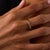 1980s Vintage Diamond 14k Yellow Gold Half Eternity Band, Size 8.25 For Sale - Image 5 of 6