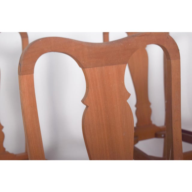 Portuguese Queen Anne Dining Chairs, 1940s, Set of 6 For Sale - Image 4 of 9