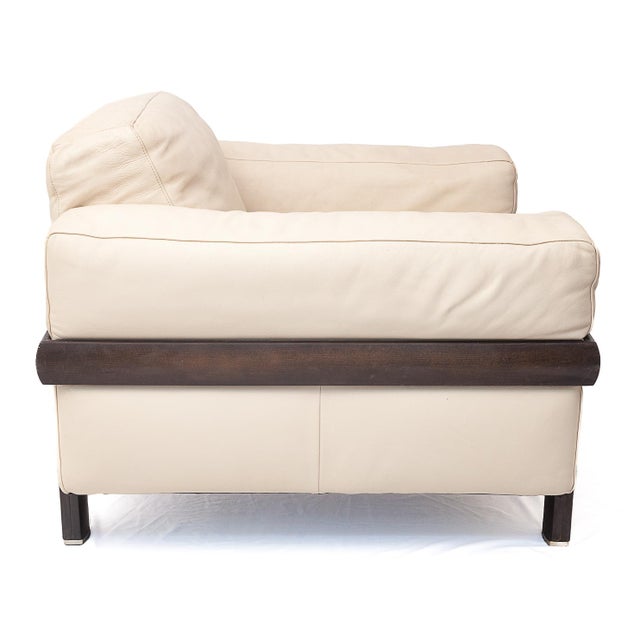 Leather Sofa and Lounge Chair from Natuzzi, 1990s, Set of 2 For Sale - Image 12 of 16