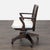 American Pottery Barn Americana Series Wooden Office Chair With Cushion and Wheels For Sale - Image 3 of 9