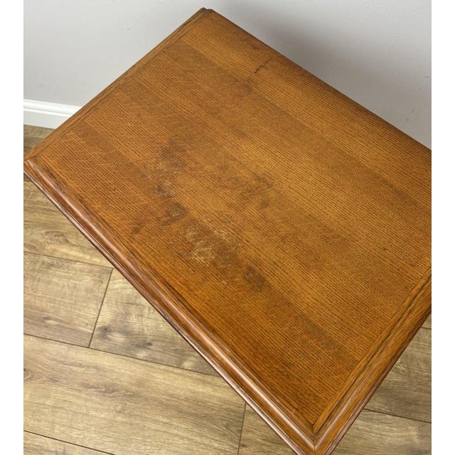 Vintage French Louis Style Oak Bedside Tables, Set of 2 For Sale - Image 9 of 12