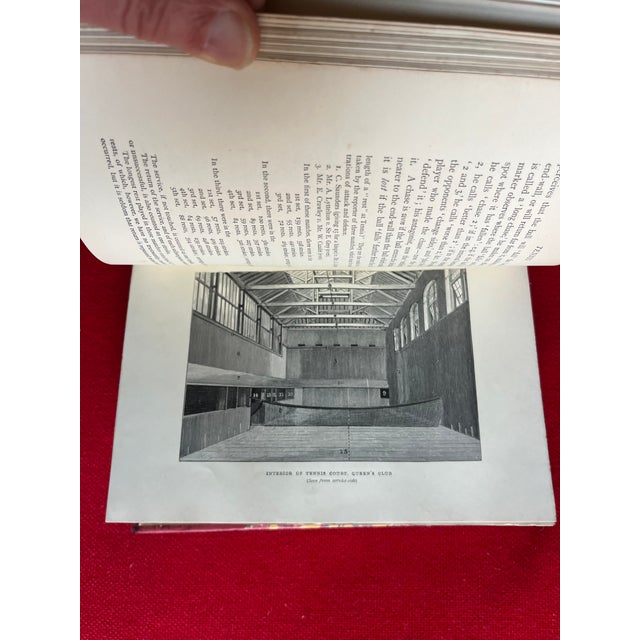 Fine Red Leather Binding - "Tennis, Rackets, Fives" - First Edition Book by J. M. Heathcote, London 1890 For Sale - Image 17 of 18