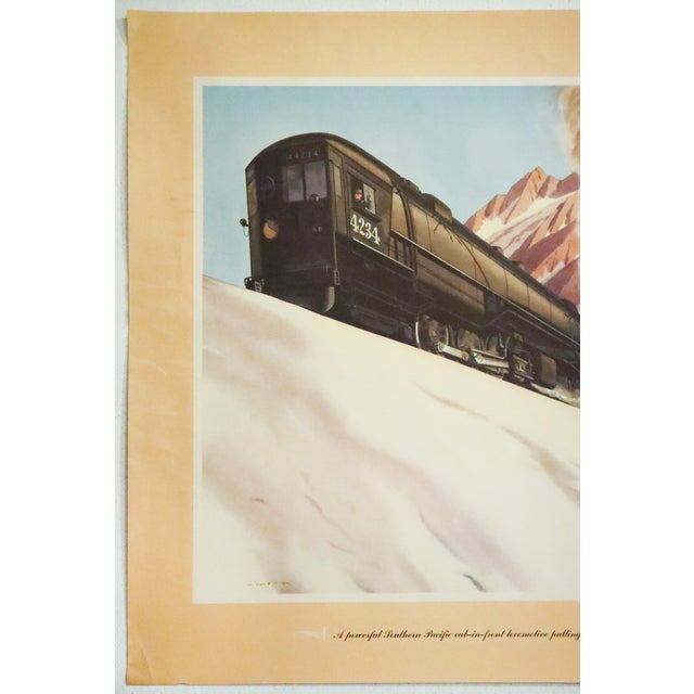 Date: 1950 Size: 22 x 18 inches Artist: William Haines Hall About the poster: Southern Pacific Lines was an American Class...