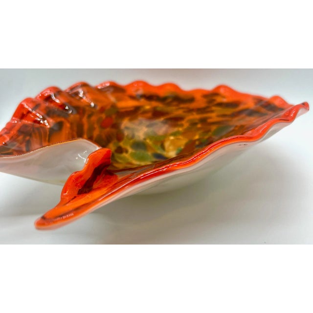 Glass Mid-Century Modern Murano Art Glass Bowl, 1950s For Sale - Image 7 of 11