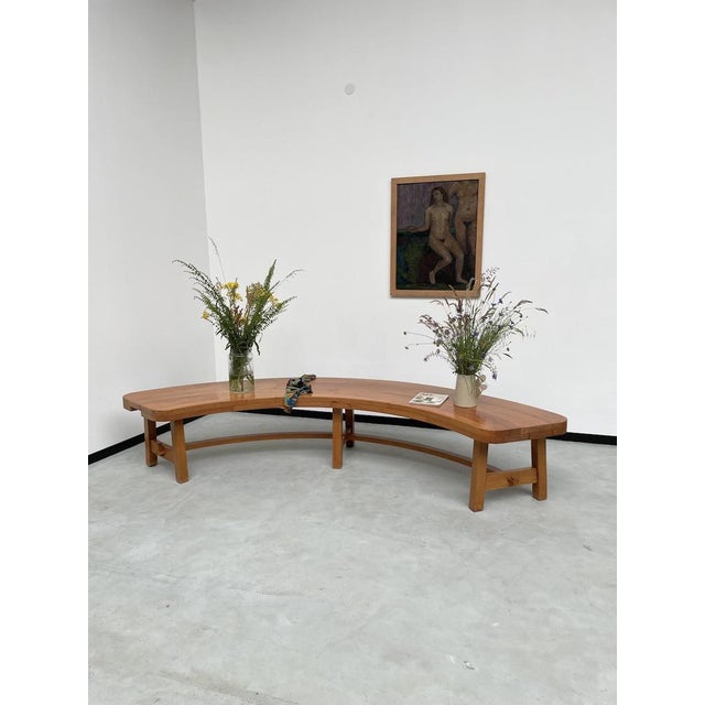 Coffee Table in Elm by Pierre Chapo, 1960s For Sale - Image 6 of 18