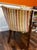 Vintage Velvet Striped Barrel-Back Accent Chair For Sale - Image 11 of 12