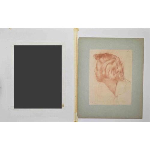 The Portrait is a drawing artwork realized by Émile Lévy (1826-1890) in 1866. Hand-signed Good condition. This piece is...
