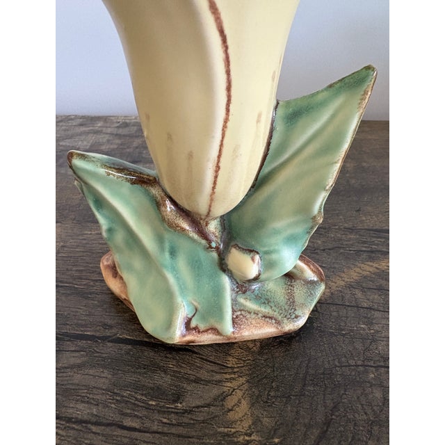 Yellow McCoy Pottery Calla Lily Bud Vase For Sale - Image 8 of 9