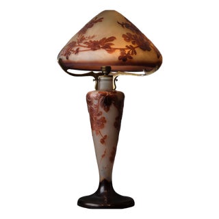 Large Art Nouveau Mushroom Lamp from Emile Gallé, 1890s For Sale