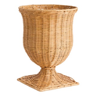 Chesapeake Rattan Footed Urn Narrow For Sale