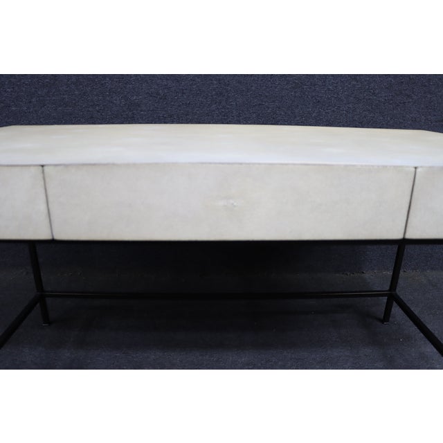 Lillian August Lillian August for Hickory White Faux Shagreen Writing Desk For Sale - Image 4 of 17