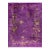 1920s Antique Purple Vase Bird Chinese Handknotted Art Deco Wool Room Size Rug For Sale