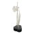 Late 20th Century Hans Frabel Glass Daffodil Sculpture on Stand For Sale