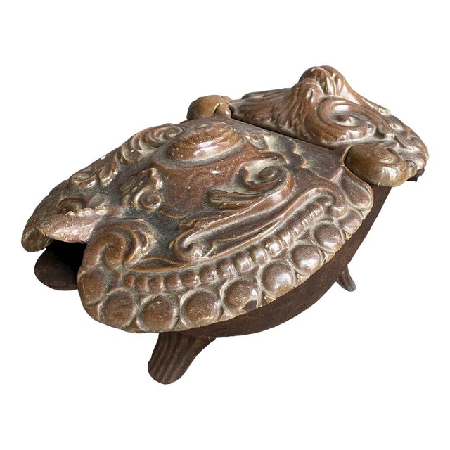 Enamelled Coal Seal, 1950s For Sale