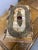 Mid 20th Century Vintage Large Bone Box With Hammered Brass Fittings & Center Medallion For Sale - Image 4 of 8