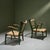 Green Lacquered Chestnut and Papercord Armchairs, Italy, Set of 2 For Sale - Image 10 of 10