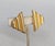 Mid to late 1960s goldtone three graduated tubes clip and adjustable screw back earrings. Marked "NAPIER©" on the clips....