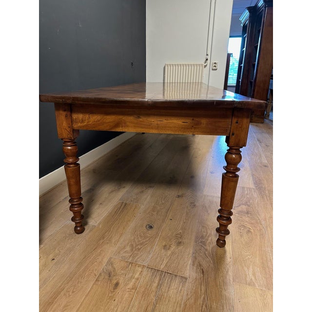 Large French Table in Walnut For Sale - Image 6 of 16