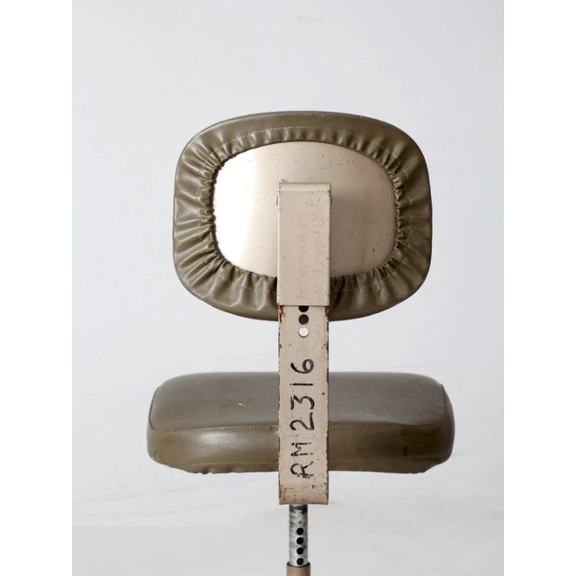 Metal Vintage 1970s All-Steel Industrial Adjustable Stool For Sale - Image 7 of 14