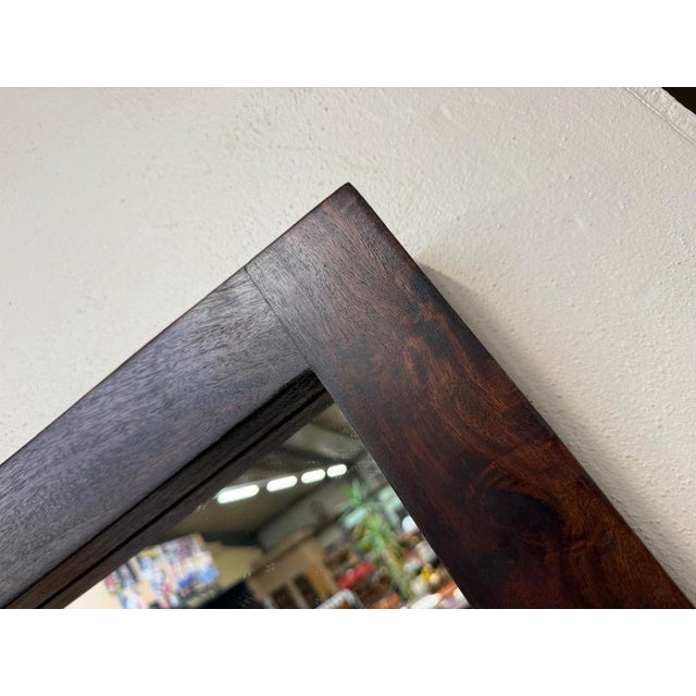 Antique Wall Mirror in Beechwood, 1970s For Sale - Image 6 of 11