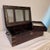 Wood 19th Century Anglo Indian Brass Strapped Rosewood Campaign Vanity Dressing Box For Sale - Image 7 of 18