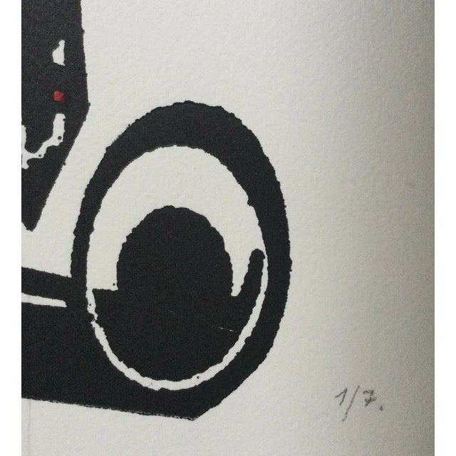 Contemporary Joseph Kadar, Composition, 1987, Lithograph For Sale - Image 3 of 6