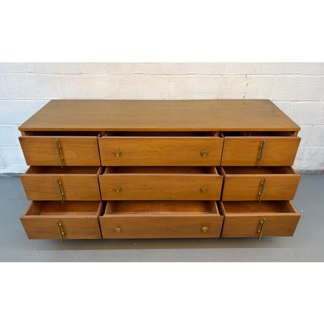 Wood Mid 20th Century Kent Coffey "The Sequence" Triple Dresser For Sale - Image 7 of 17